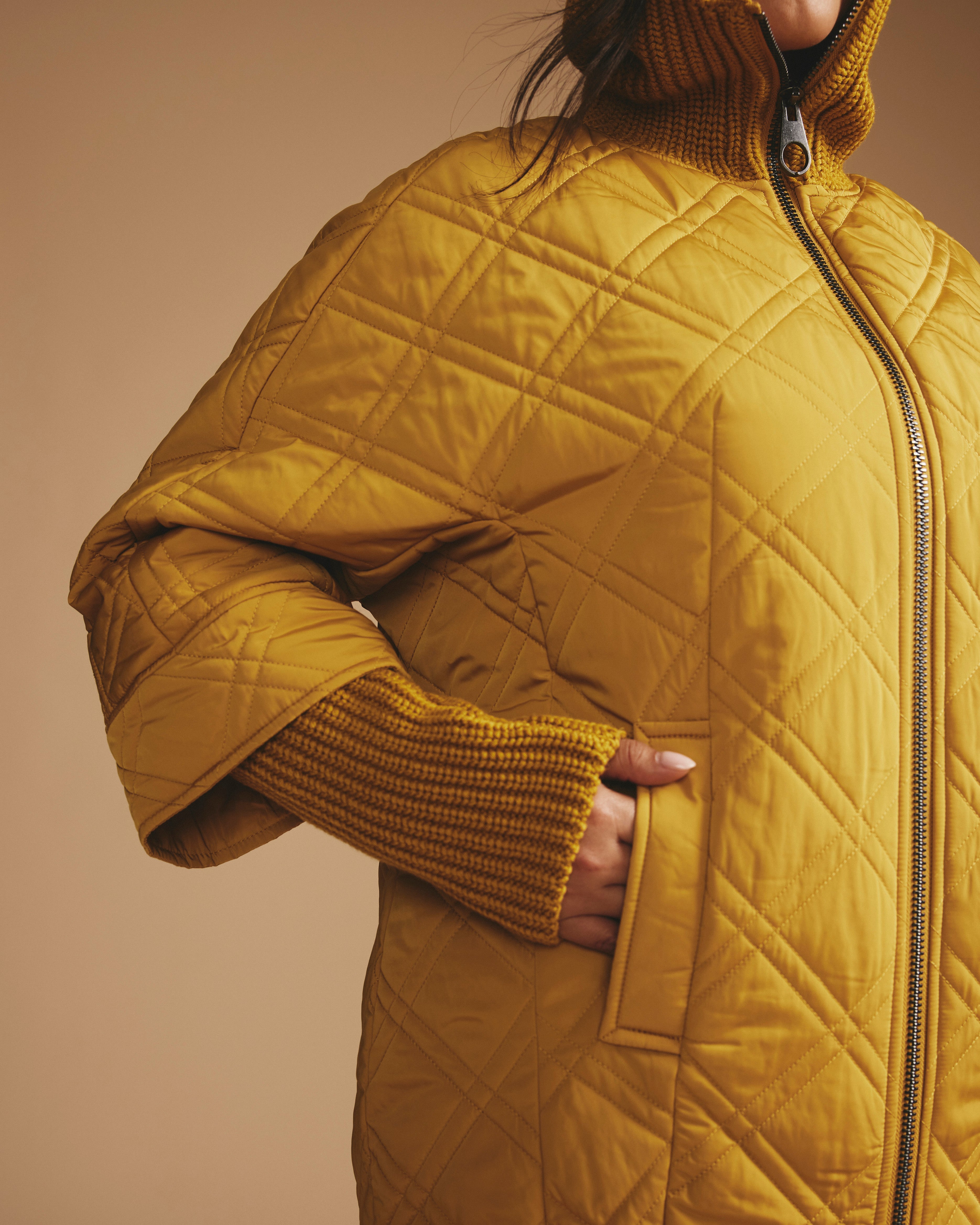 Arcadia Puffer Coat - Mustard