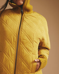 Arcadia Puffer Coat - Mustard
