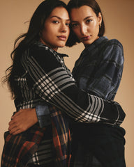 Maine Stretch Flannel Shirt - Highland Hug Black Plaid