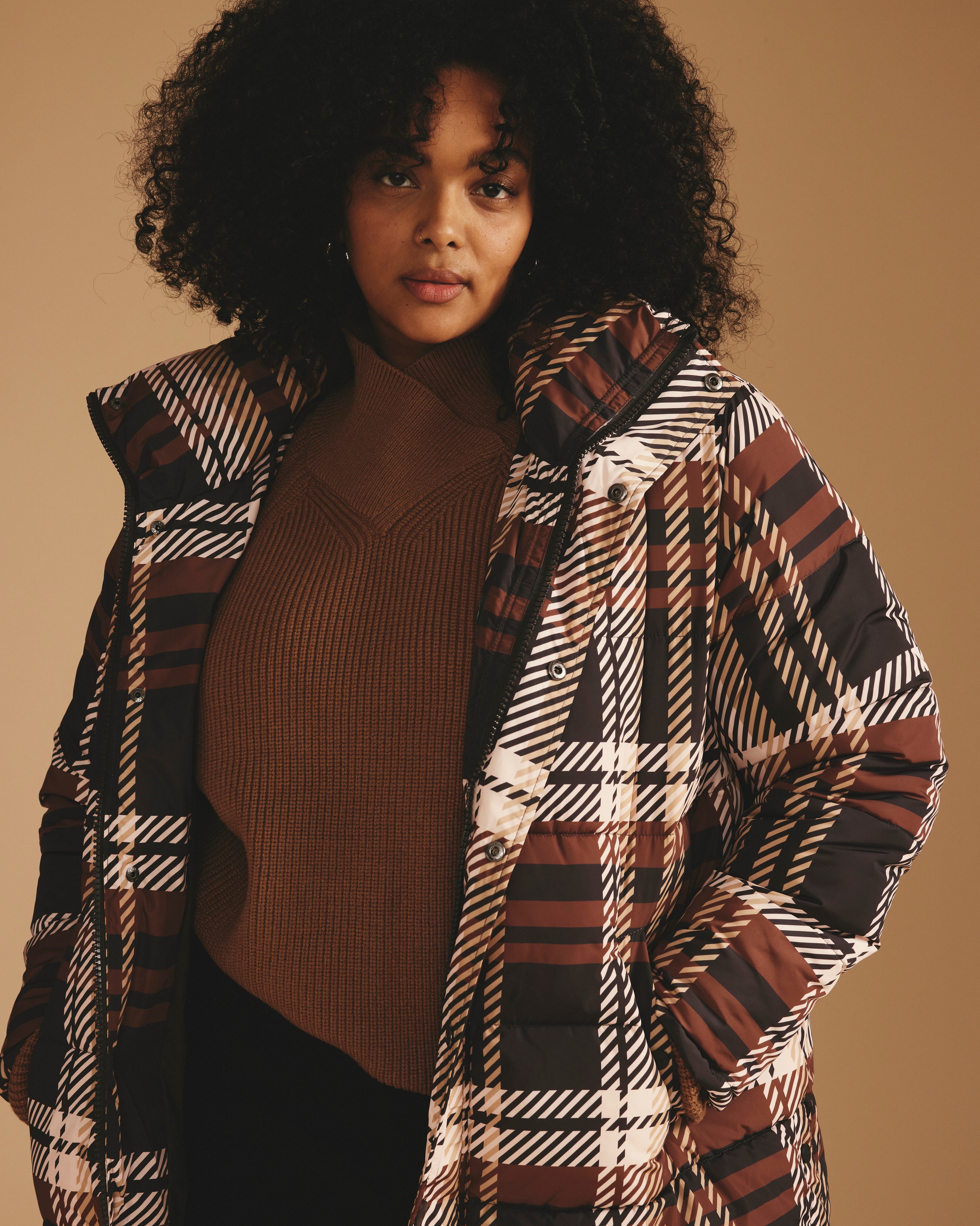 Rainier Short Hooded Puffer - Brindle Chai