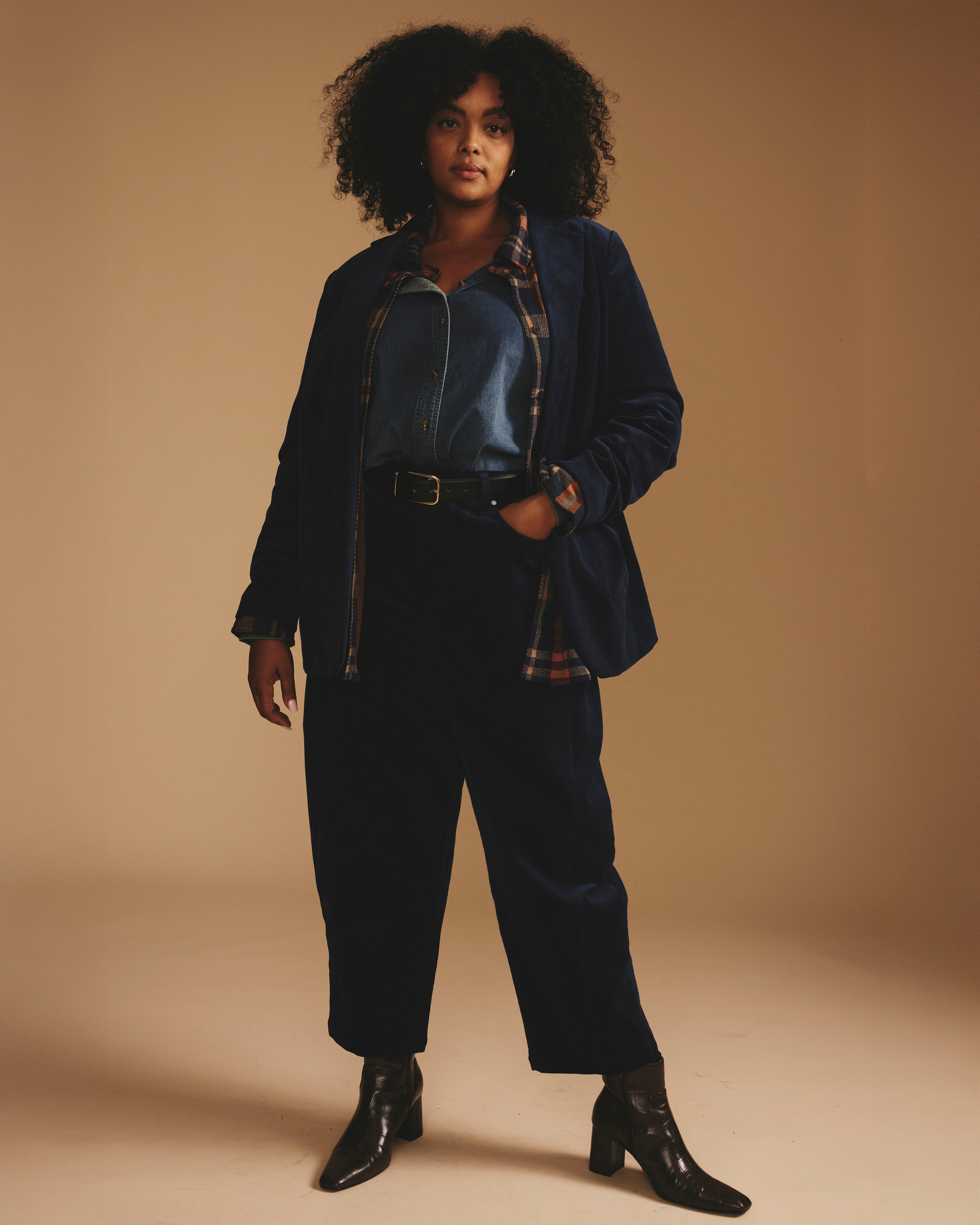 Davis Corduroy Blazer - Pageant Blue