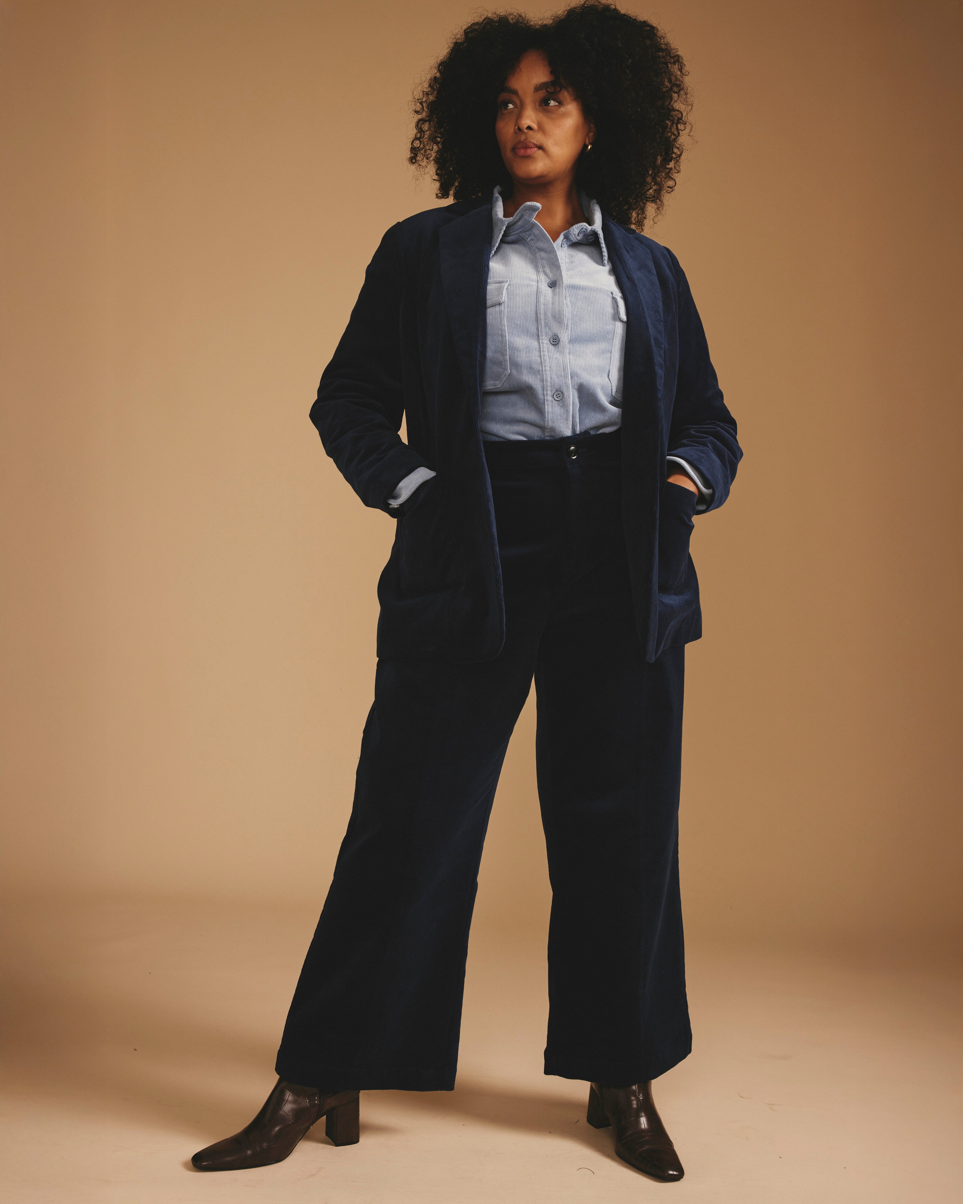 Davis Corduroy Blazer - Pageant Blue