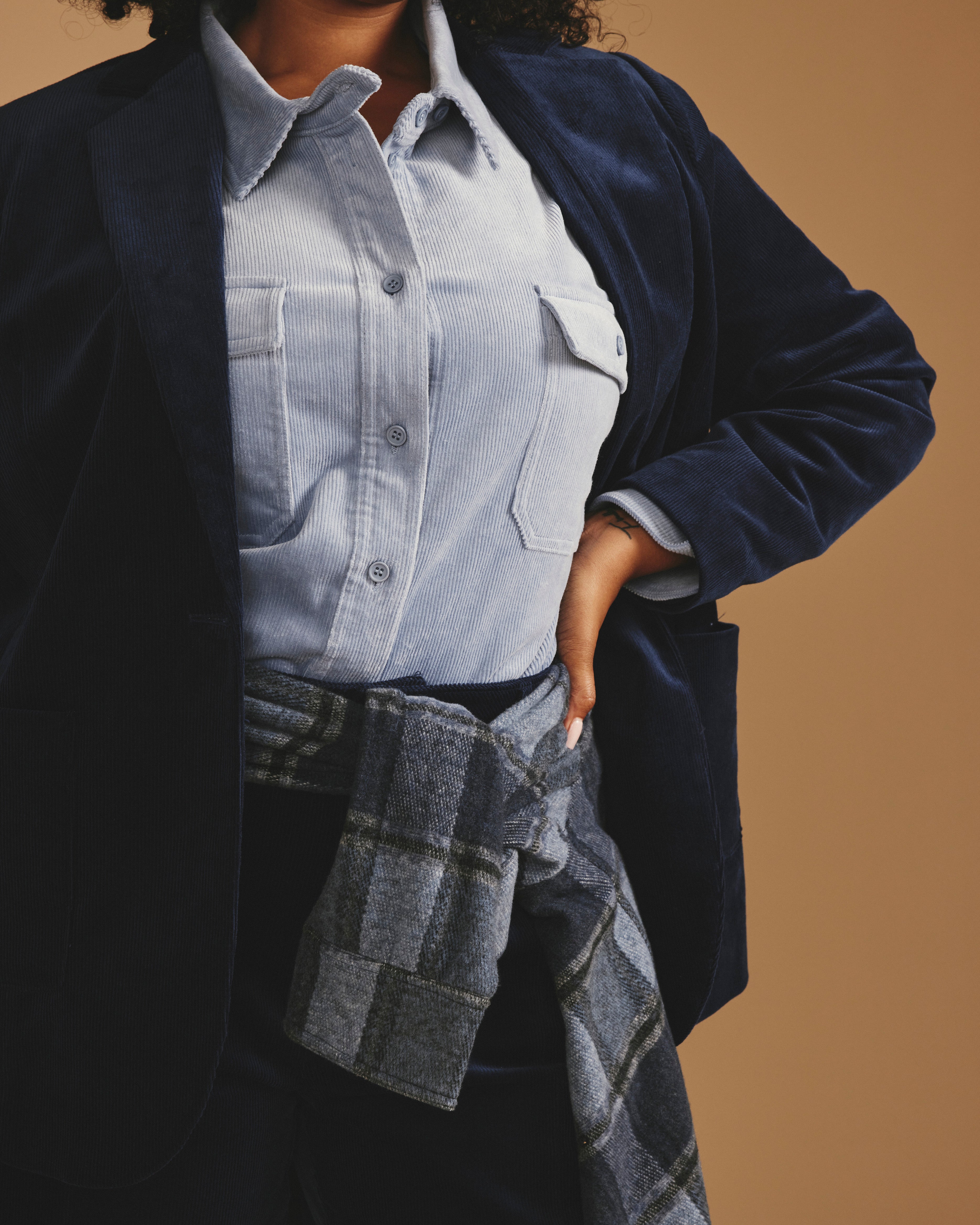 Davis Corduroy Blazer - Pageant Blue