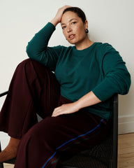 Savvy Fine Knit Crew Sweater - Botanic