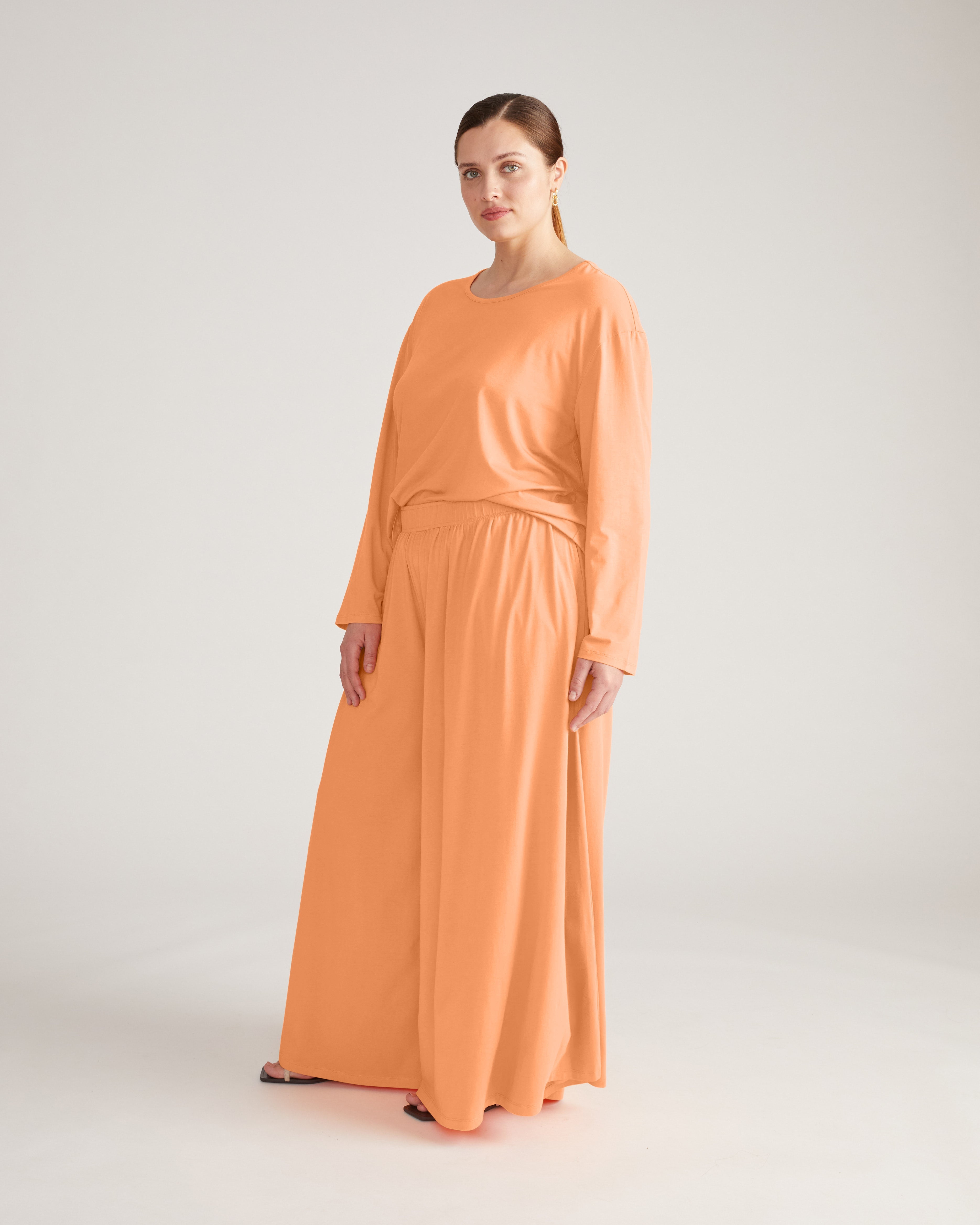 Pina Long Sleeve Lounge Tee - Melon