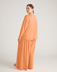 Pina Long Sleeve Lounge Tee - Melon