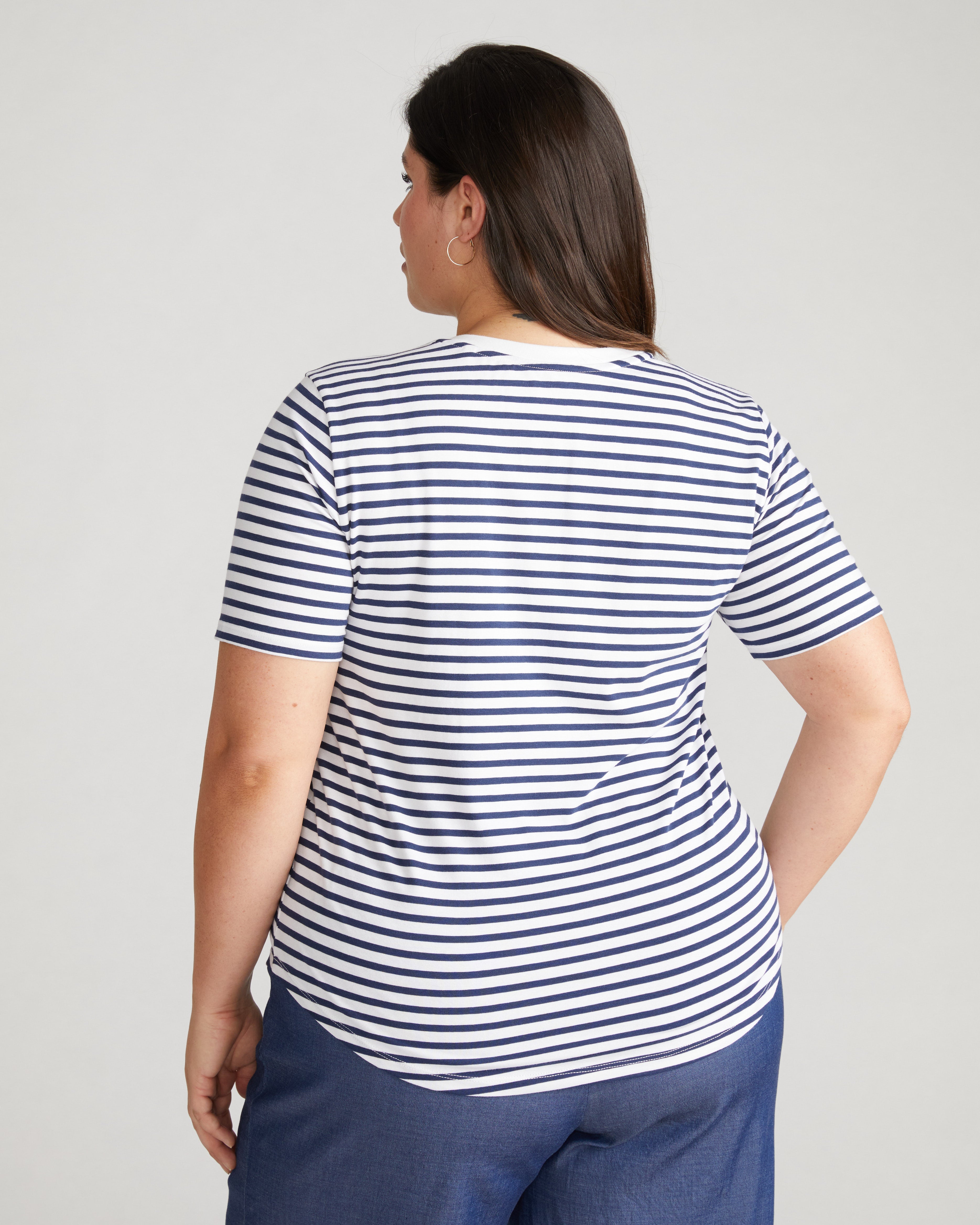 V Rex - White/Cenote Stripe