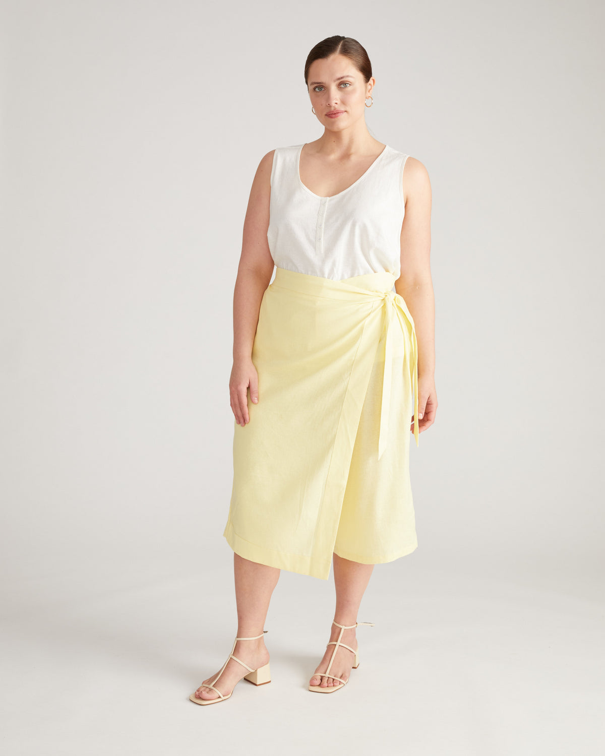 Villa Linen Wrap Culottes - Twinkle