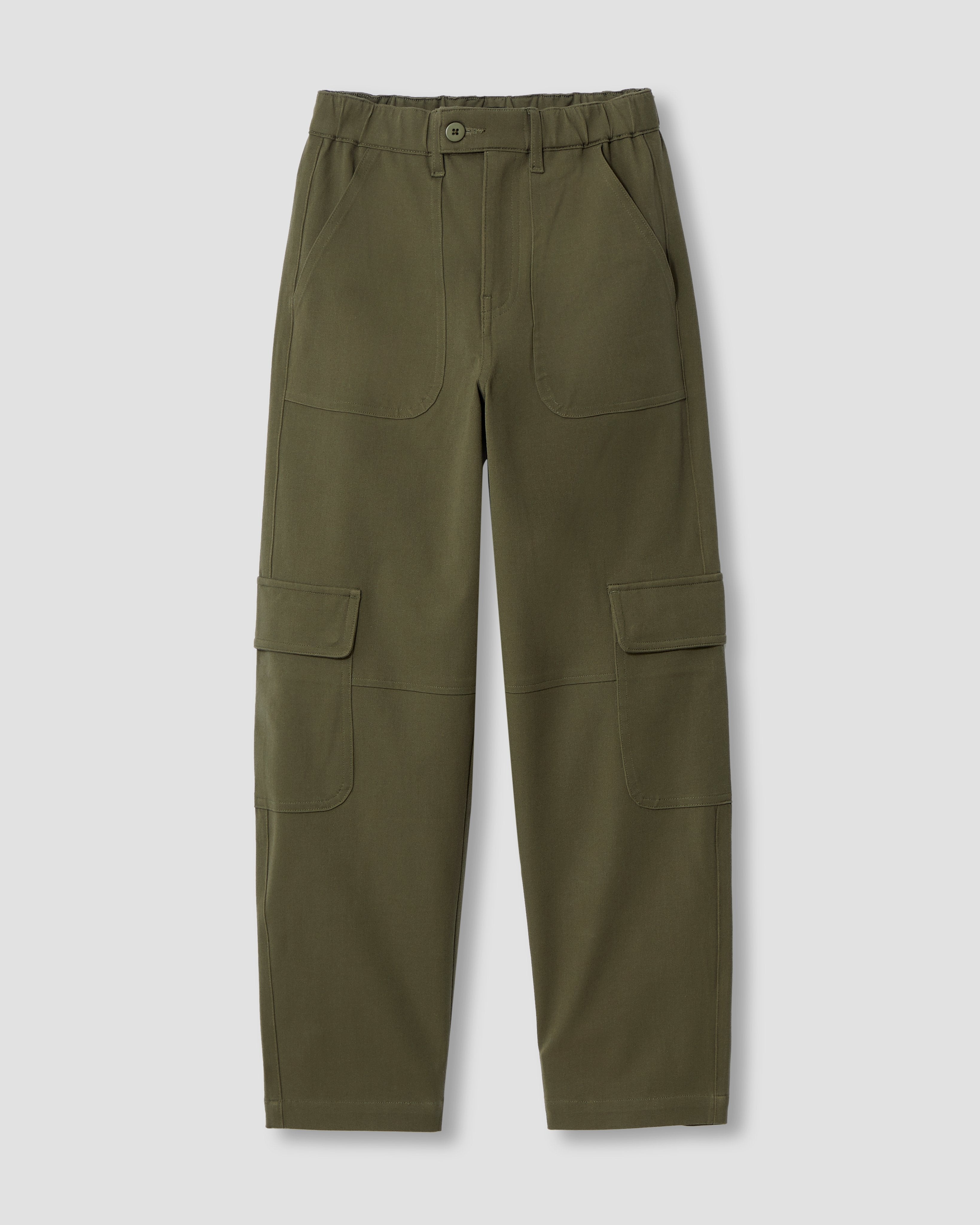 Karlee Stretch Cotton Twill Cargo Pants - Ivy